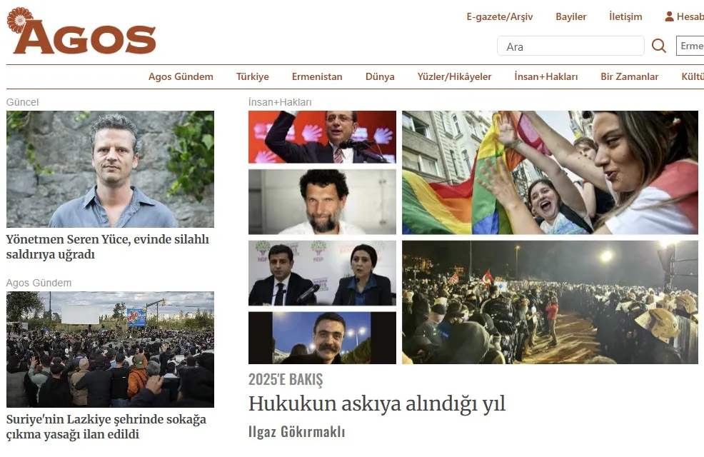Agos Gazetesi — ekran görüntüsü