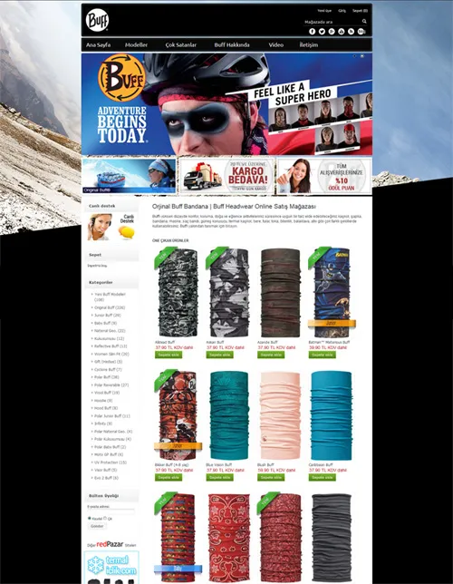Buff Türkiye Online Mağaza — ekran görüntüsü